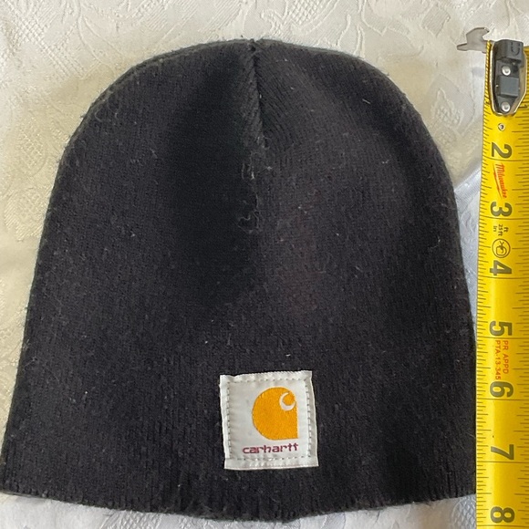 Carhartt Beanie Toque Adult One Size Black Knit Acrylic Made USA - Picture 2 of 4